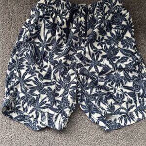 J. Crew Navy and White Floral Shorts